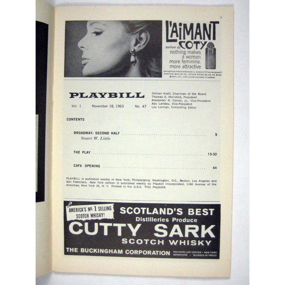 Man and Boy Playbill November 18 1963 Atkinson Theatre Charles Boyer Willis - Picture 2 of 11